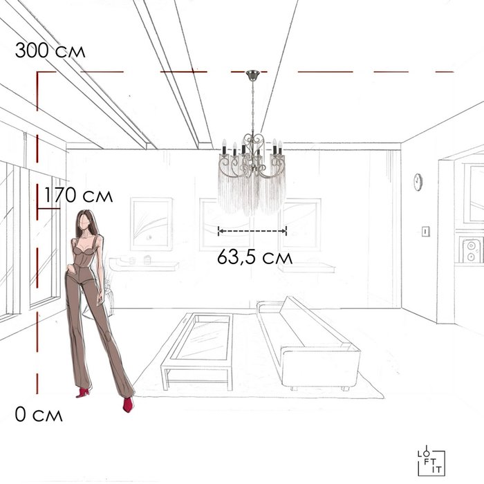Подвесная люстра Wonderland 10405/6 (металл, цвет никель) - купить Подвесные люстры по цене 66470