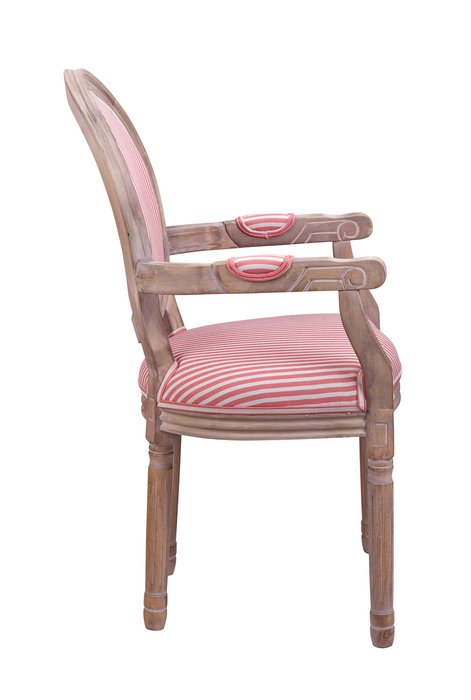Стул с подлокотниками Volker розового цвета - лучшие Обеденные стулья в INMYROOM
