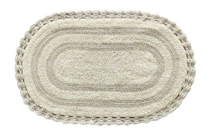 Набор из двух ковриков для ванной Olivia бежевого цвета  - купить Коврики для ванной по цене 5860.0