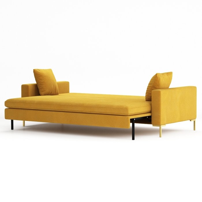 Диван-кровать Kona желтого цвета - лучшие Прямые диваны в INMYROOM