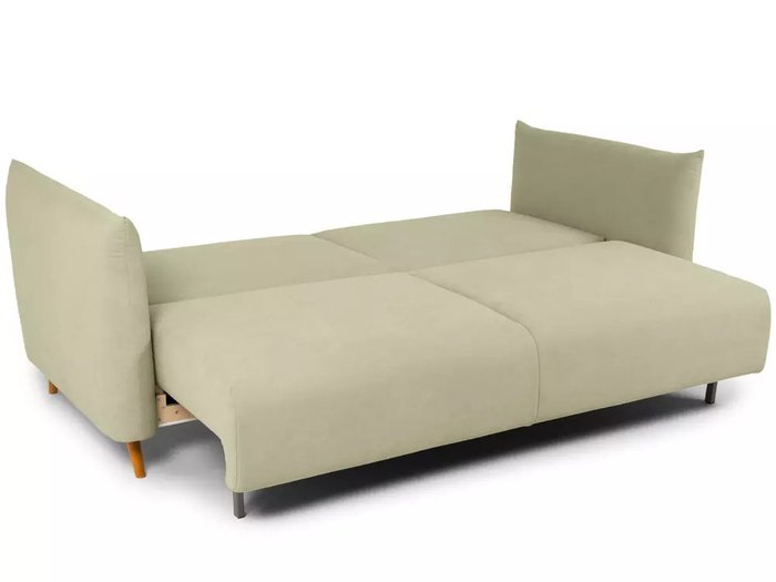 Диван-кровать Menfi светло-бежевого цвета с бежевыми ножками - купить Прямые диваны по цене 111960.0