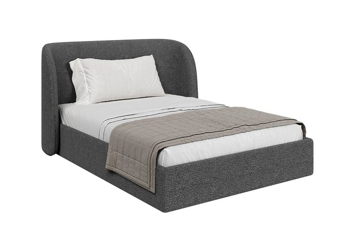 Кровать Classic 140х200 темно-серого цвета с подъемным механизмом Кровать Classic 140х200 темно-серого цвета с подъемным механизмом