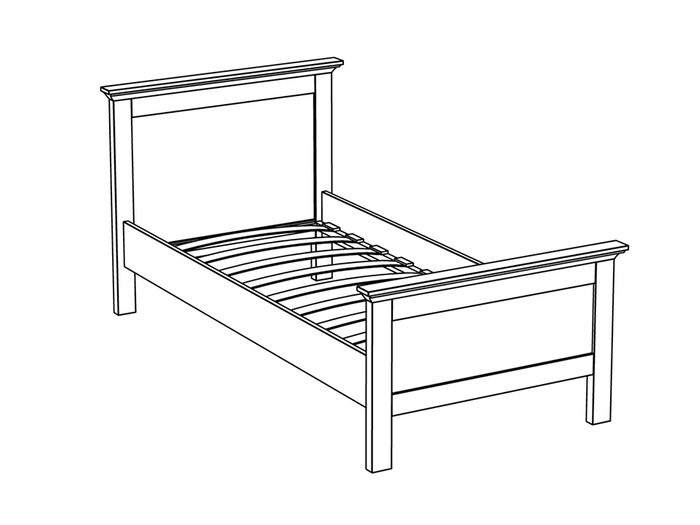 Кровать "Reina" 90х200 см - лучшие Кровати для спальни в INMYROOM