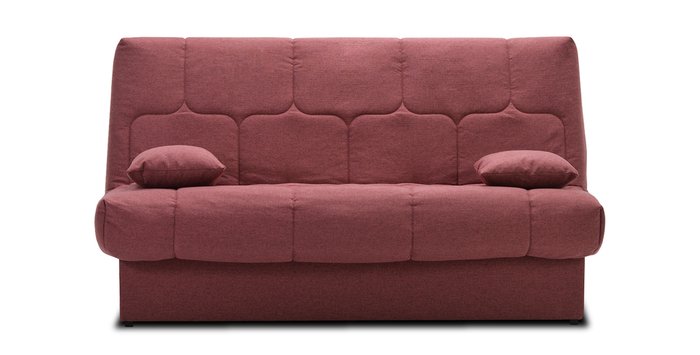 Прямой диван-кровать Вернисаж кораллового цвета