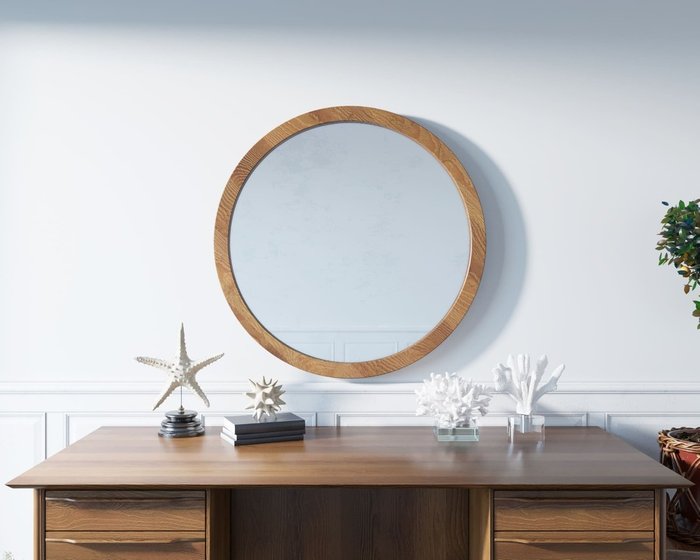 Зеркало Bruni круглой формы - лучшие Настенные зеркала в INMYROOM