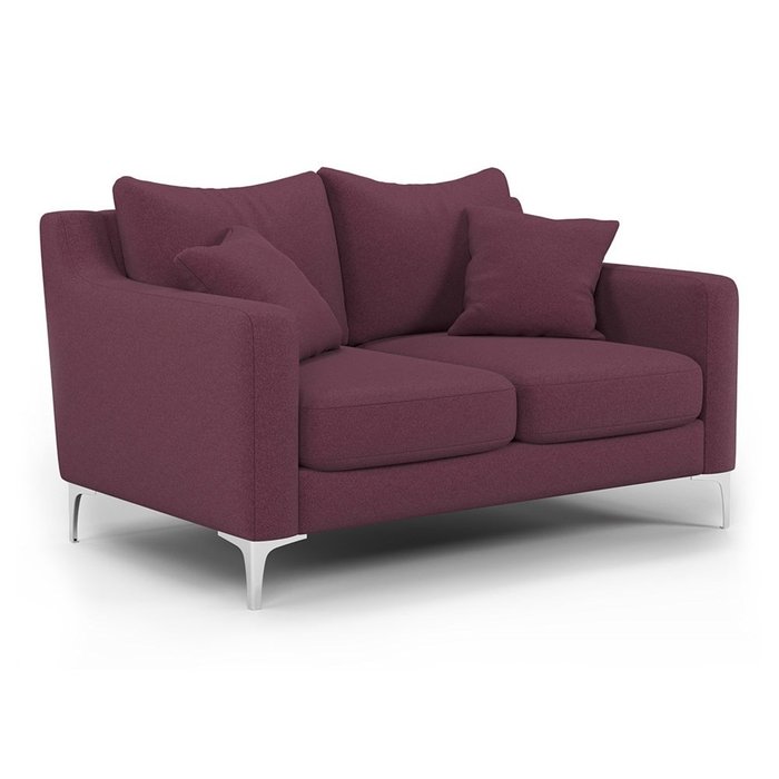 Двухместный диван Mendini ST бордового цвета - купить Прямые диваны по цене 43800.0