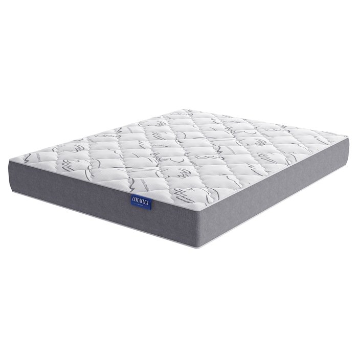 Матрас San-Vito 160x200 бело-серого цвета - лучшие Пружинные матрасы в INMYROOM Матрас San-Vito 160x200 бело-серого цвета - лучшие Пружинные матрасы в INMYROOM