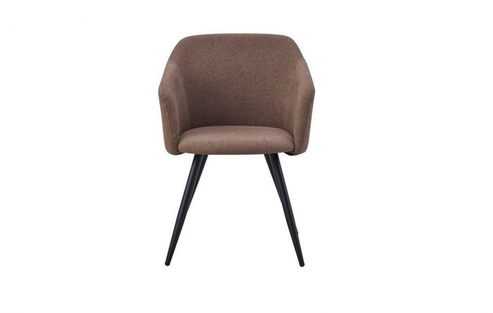 Стул Уолтер с обивкой из ткани коричневого цвета - лучшие Обеденные стулья в INMYROOM