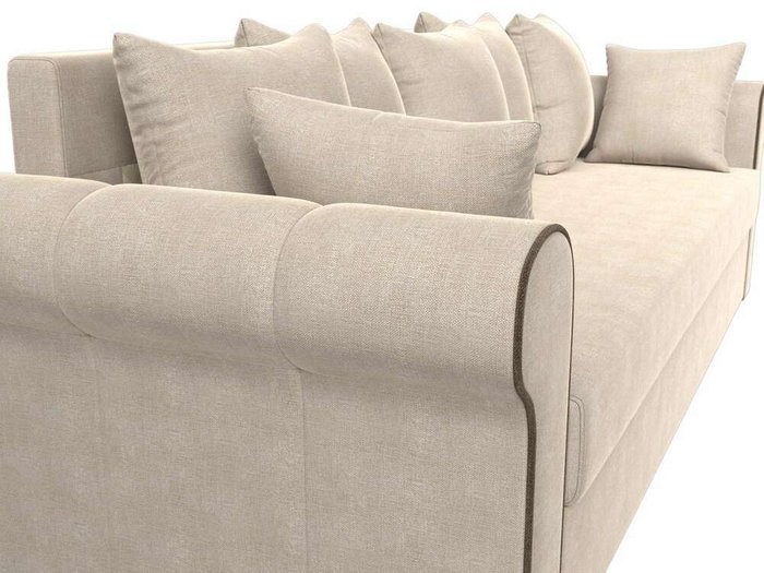 Прямой диван-кровать Рейн бежевого цвета - лучшие Прямые диваны в INMYROOM