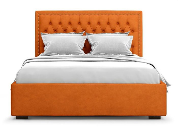 Кровать с подъемным механизмом Orto 160х200 оранжевого цвета