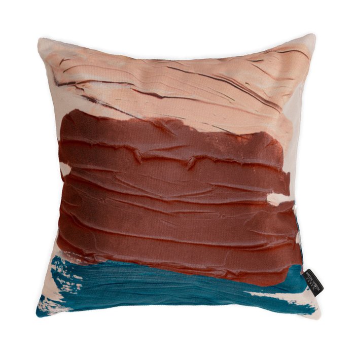 Чехол для подушки Spread 45х45 коричнево-синего цвета