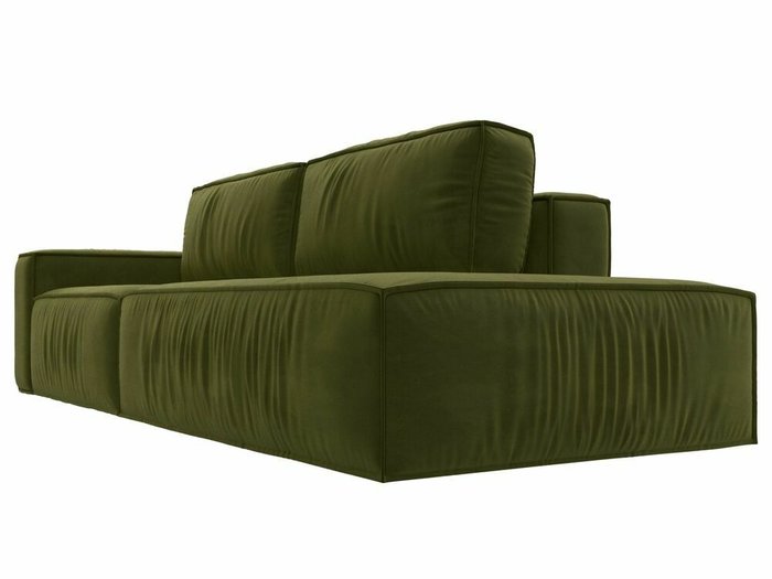 Прямой диван-кровать Прага модерн зеленого цвета подлокотник слева - лучшие Прямые диваны в INMYROOM