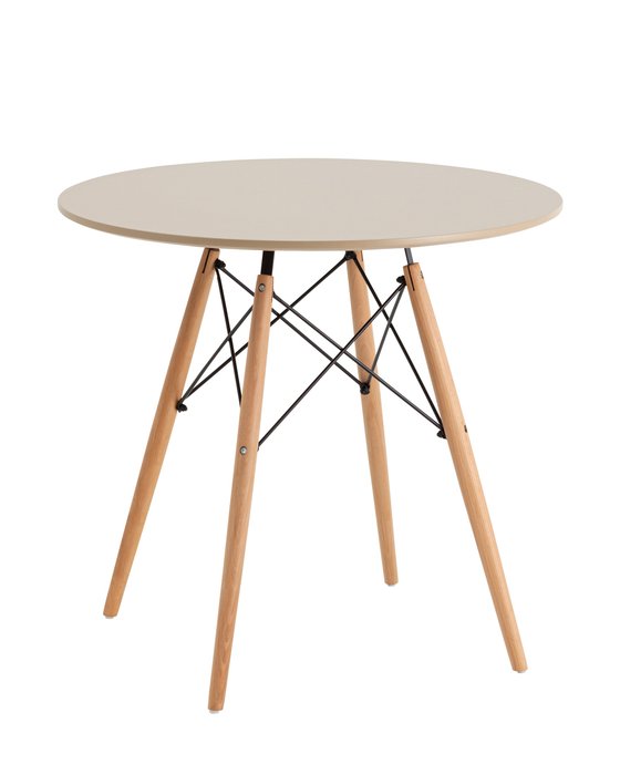 Обеденный стол Dsw Eames бежевого цвета