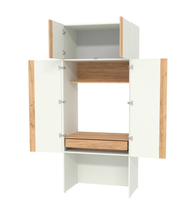 Домашний офис с выдвижным столом и нишей Талант Т2290.2 светло-серого цвета - лучшие Письменные столы в INMYROOM Домашний офис с выдвижным столом и нишей Талант Т2290.2 светло-серого цвета - лучшие Письменные столы в INMYROOM