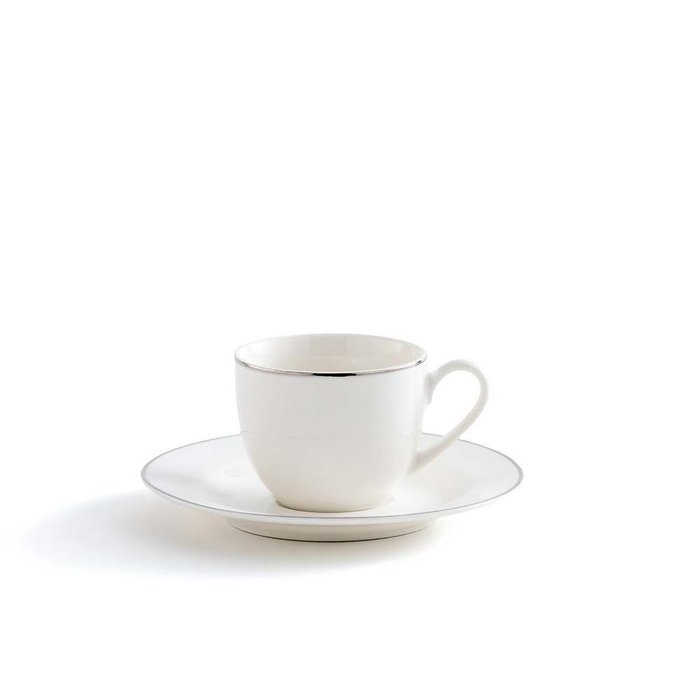 Комплект из четырех чашек с блюдцами для кофе Histoire Argent белого цевта - купить Чашки по цене 1940.0