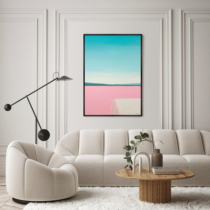 Репродукция картины Landscape collection, Lines of Blue, No 1, 2024г. - лучшие Картины в INMYROOM