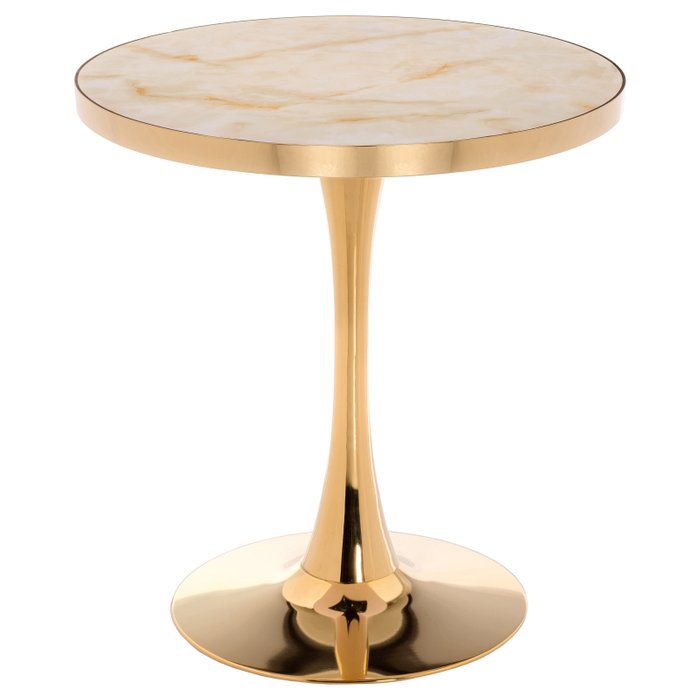 Обеденный стол Dorian с золотым основанием  - купить Обеденные столы по цене 20060.0