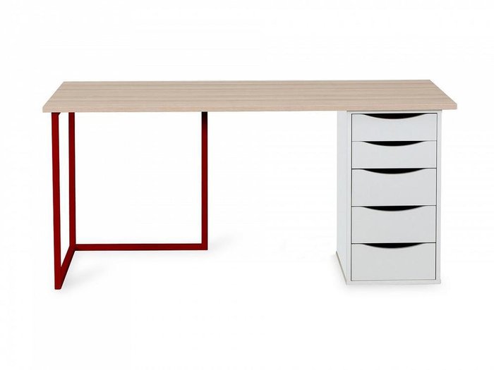 Письменный стол Board с тумбой белого цвета - купить Письменные столы по цене 21300.0