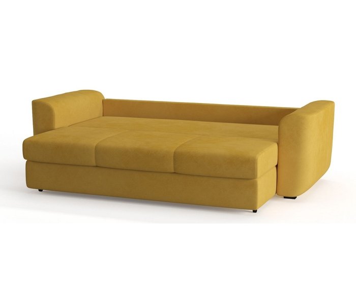 Диван-кровать Салтфорд в обивке из велюра желтого цвета - лучшие Прямые диваны в INMYROOM
