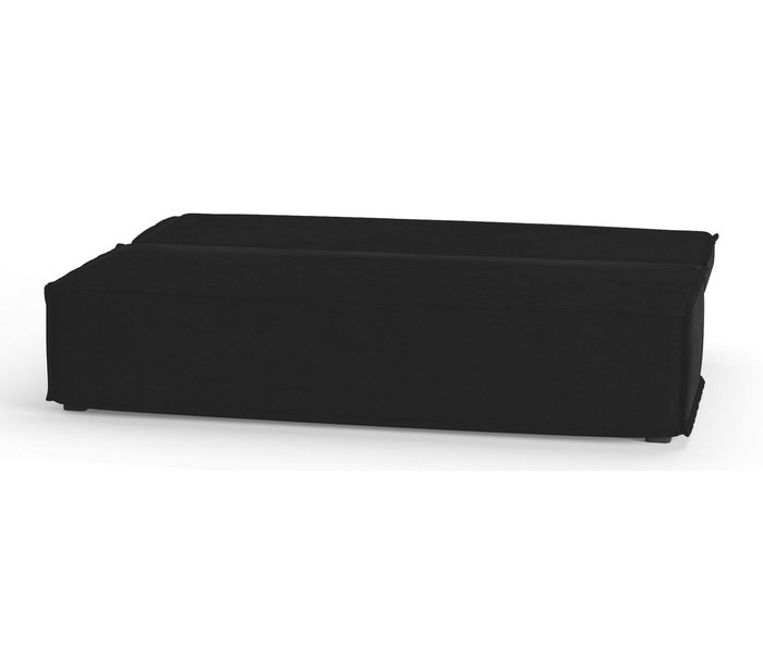 Диван-кровать Ли Рой Лайт в обивке из велюра черного цвета - лучшие Прямые диваны в INMYROOM
