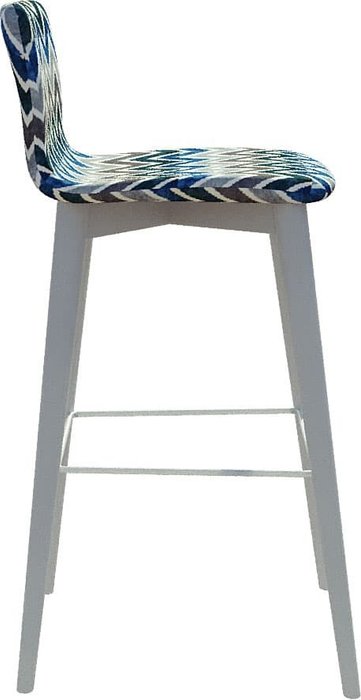 Барный стул Архитектор Montblanc сине-белого цвета - купить Барные стулья по цене 24667.0