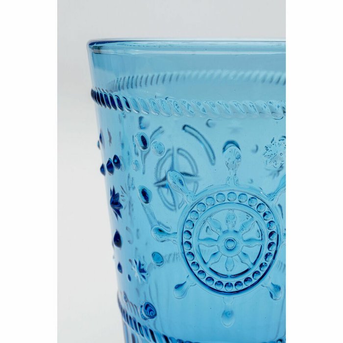Стакан Greece из стекла голубого цвета - купить Бокалы и стаканы по цене 1022.0
