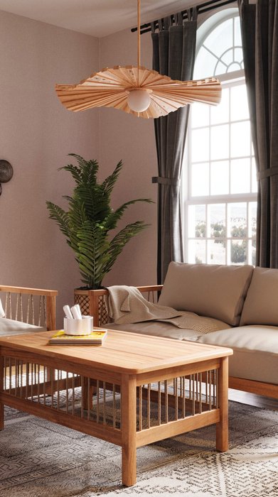 Подвесной светильник Фрейр коричневого цвета  - лучшие Подвесные светильники в INMYROOM