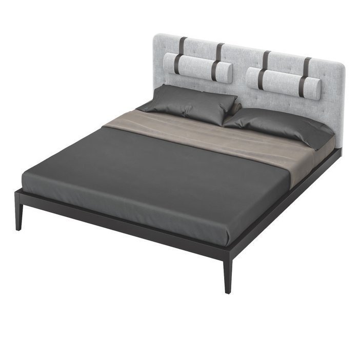 Кровать Marbella 180х200 серого цвета - купить Кровати для спальни по цене 198800.0