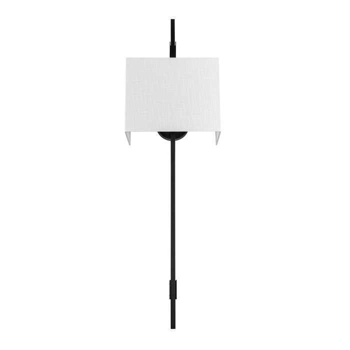 Настенный светильник Sonnet 10459 Black (ткань, цвет белый) - лучшие Бра и настенные светильники в INMYROOM