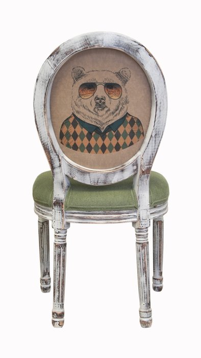 Стул Volker Green Bear с мягкой обивкой - лучшие Обеденные стулья в INMYROOM