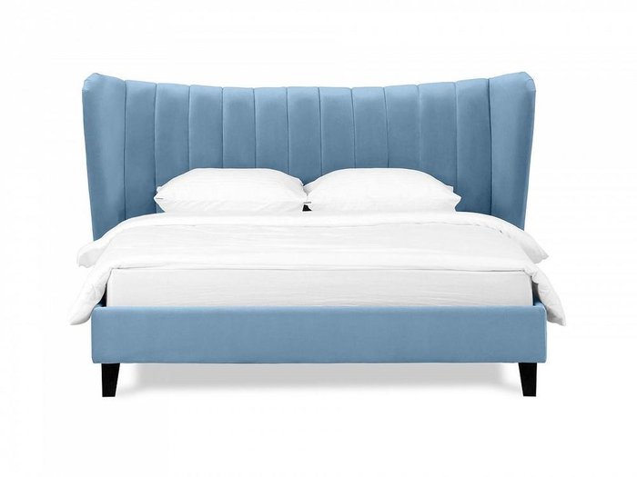 Кровать Queen Agata L 160х200 голубого цвета - купить Кровати для спальни по цене 64410.0