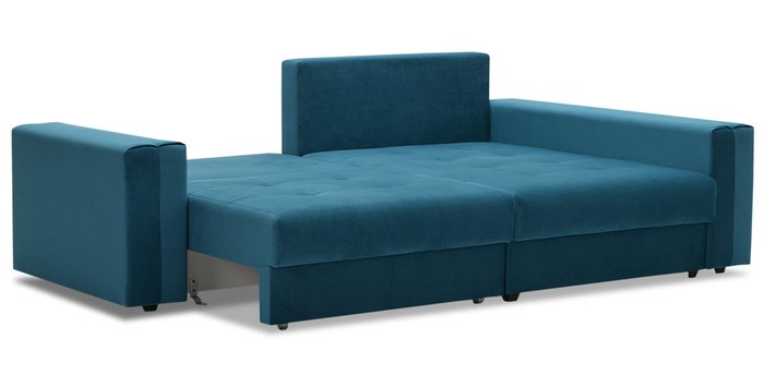 Угловой диван-кровать Джерси синего цвета - лучшие Угловые диваны в INMYROOM