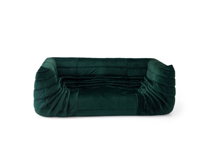Бескаркасный диван Чилаут зеленого цвета