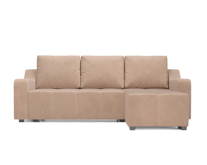 Угловой диван-кровать Берн бежевого цвета - купить Угловые диваны по цене 44990.0