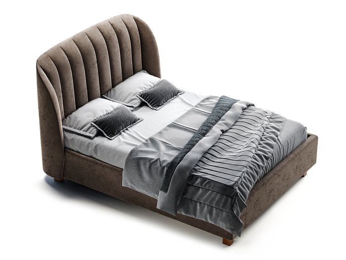 Кровать Tulip коричневого цвета 160х200 - купить Кровати для спальни по цене 136900.0
