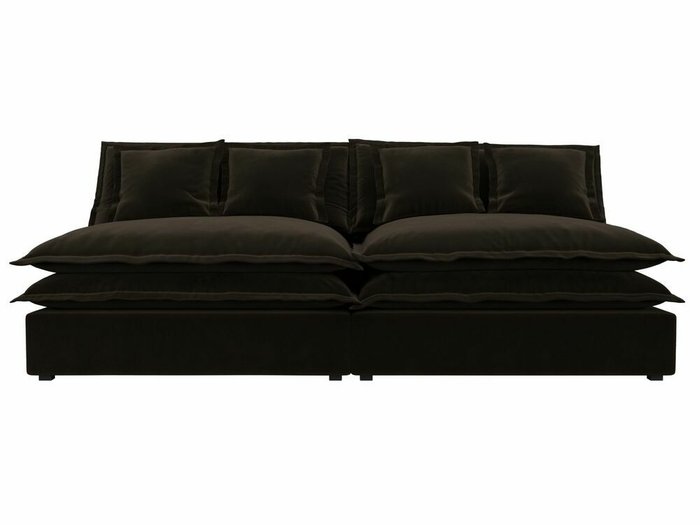 Диван Лига 040 темно-коричневого цвета - купить Прямые диваны по цене 45999.0
