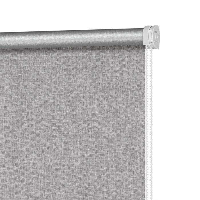 Рулонная штора Блэкаут Фелиса серого цвета 160x175