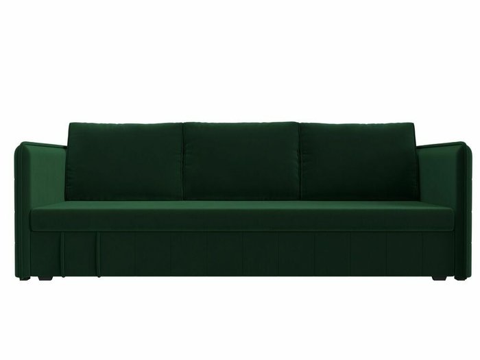 Прямой диван-кровать Слим зеленого цвета - купить Прямые диваны по цене 26999.0