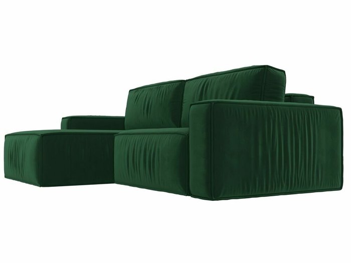 Угловой диван-кровать Прага классик зеленого цвета левый угол - лучшие Угловые диваны в INMYROOM