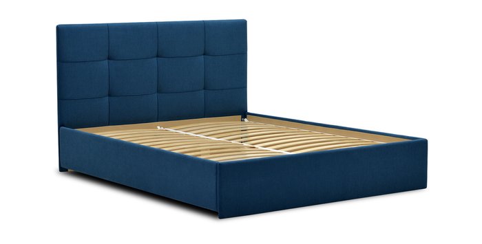 Кровать с основанием Келли 160х200 синего цвета - купить Кровати для спальни по цене 15900.0