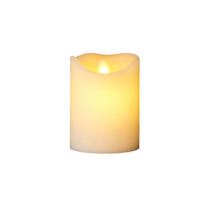 Светодиодная свеча с имитацией живого огня Sara Exclusive белого цвета