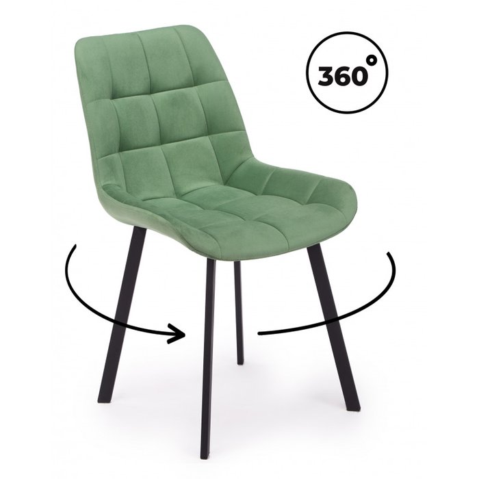 Обеденный стул Челси 360 П фисташкового цвета вращающийся - купить Обеденные стулья по цене 5700