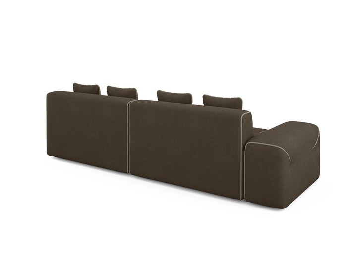 Угловой диван-кровать Portu темно-коричневого цвета - лучшие Угловые диваны в INMYROOM