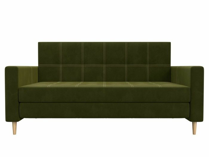 Диван-кровать Лига 038 зеленого цвета - купить Прямые диваны по цене 32999.0