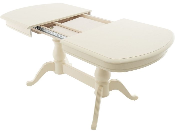 Стол раздвижной Фабрицио цвета слоновой кости - лучшие Обеденные столы в INMYROOM