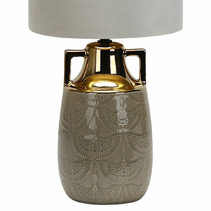 Настольная лампа Athena 10201/L Beige (ткань, цвет белый) - купить Настольные лампы по цене 4500.0 Настольная лампа Athena 10201/L Beige (ткань, цвет белый) - купить Настольные лампы по цене 4500.0