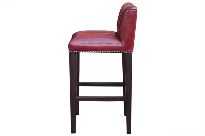 Барный стул Navi из дерева с кожаным сиденьем - лучшие Барные стулья в INMYROOM