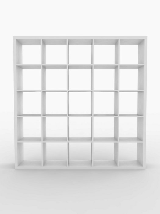 Стеллаж Piano 5x5 белого цвета  - купить Стеллажи по цене 22790