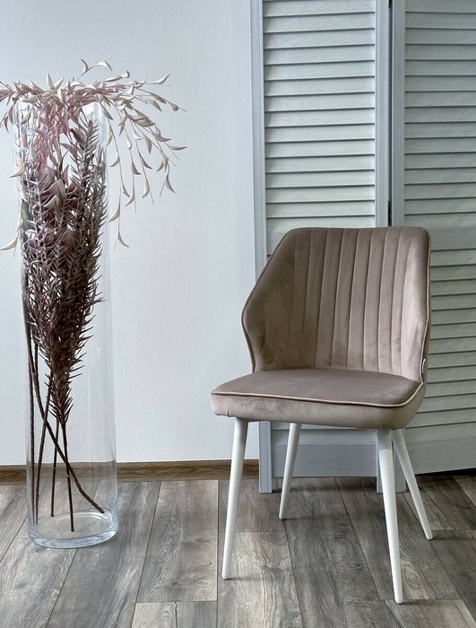 Стул Seattle-V цвета латте - лучшие Обеденные стулья в INMYROOM