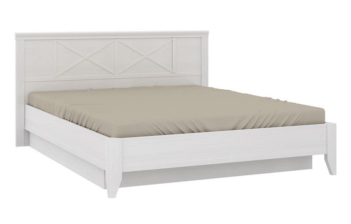 Кровать Кантри 160х200 белого цвета с подъемным механизмом - купить Кровати для спальни по цене 70790.0